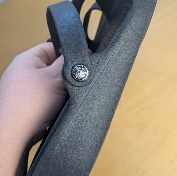 CROCS Patricia Wedge Women Sandals Size 10 US Black Color Waterproof Rubber - Picture 7 of 8